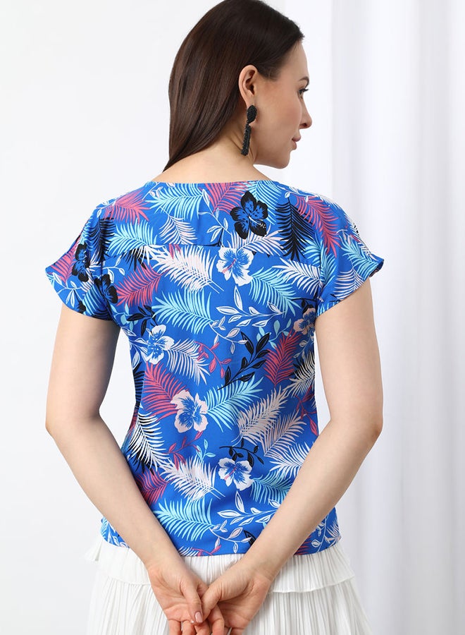 Aila Casual Woven Top Multicolour  - Image 2