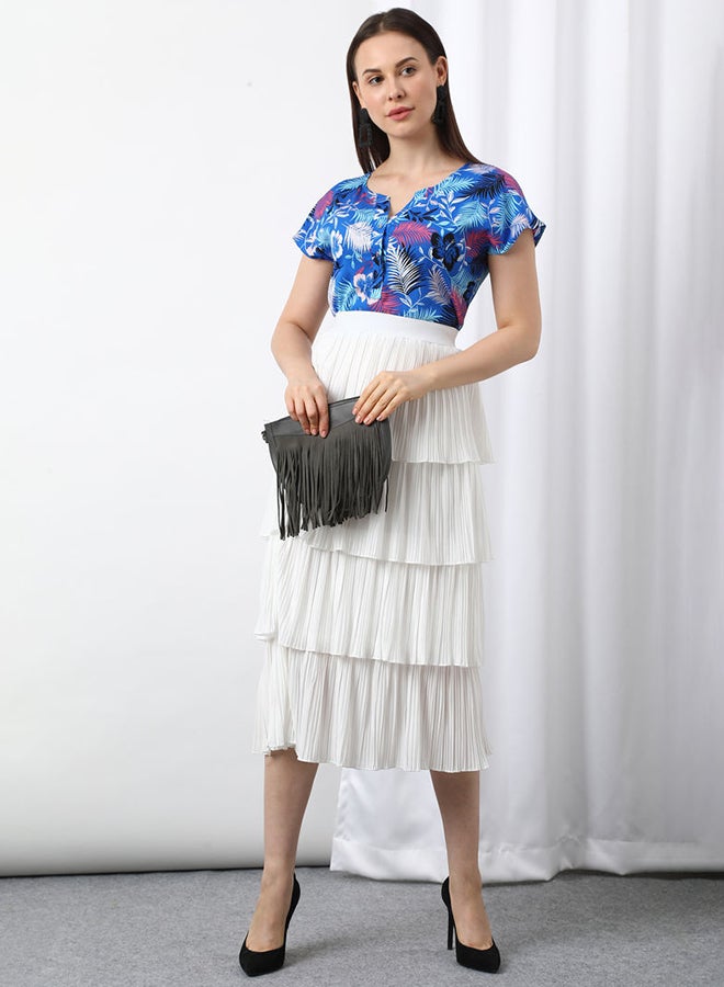 Aila Casual Woven Top Multicolour  - Image 3