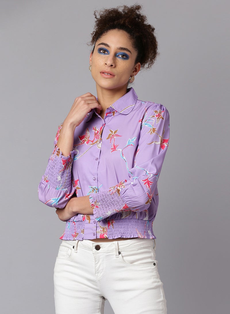 Aila Casual All Over Print Shirt Multicolour  - Image 1
