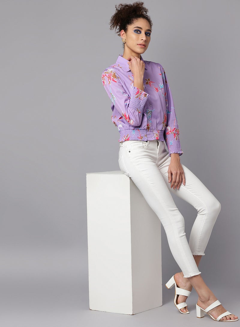 Aila Casual All Over Print Shirt Multicolour  - Image 3