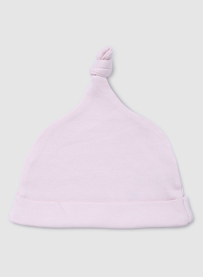 Zarafa Baby Boys Cap With Head Knots Pink  - Image 1