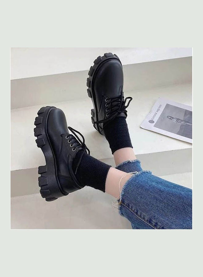 ICE CLUB Lace-Up Ankle Boots Black  - Image 1