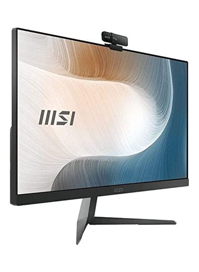 MSI - MODERN AM241P 11M 826AE All-In-One Desktop With 23.8-Inch FHD Display, Core i3-1115G4 Processer 3.0Ghz /8GB RAM/1TB HDD+256GB SSD/Win 11 Home/Intel UHD Graphics International Version Black - Image 1