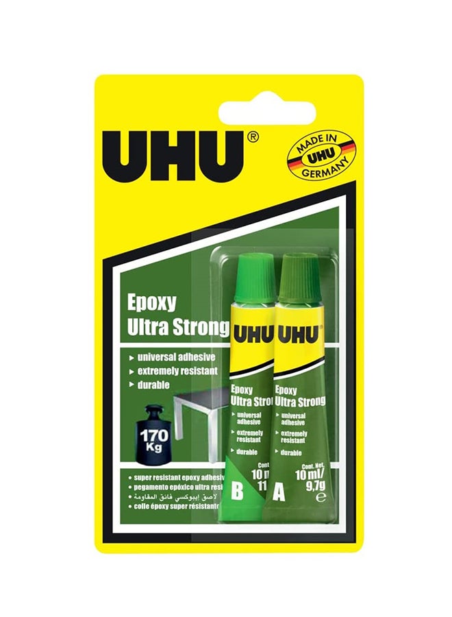 UHU - 2-Piece Epoxy Quick Glue Set Clear - Image 1