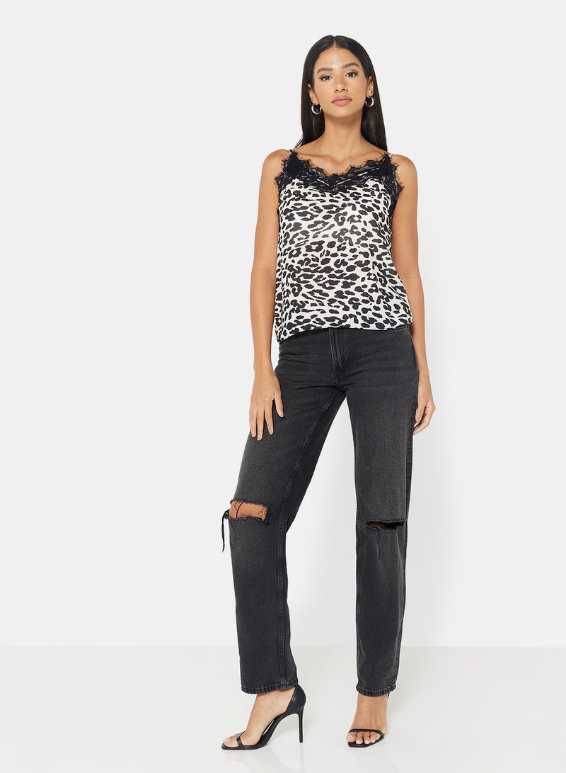 trendyol Leopard Print Cami Top Multi Color  - Image 3