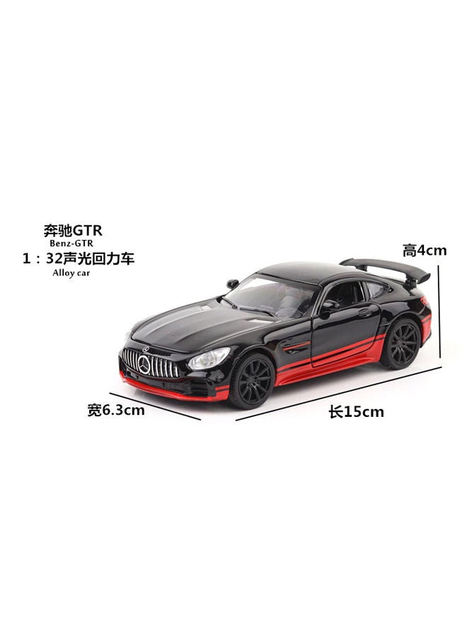 زد اكس زد - نموذج سيارة لعبة لمجسم سيارة مرسيدس بنز AMG GTR متعدد الألوان 6.3x15x4سم - Image 1