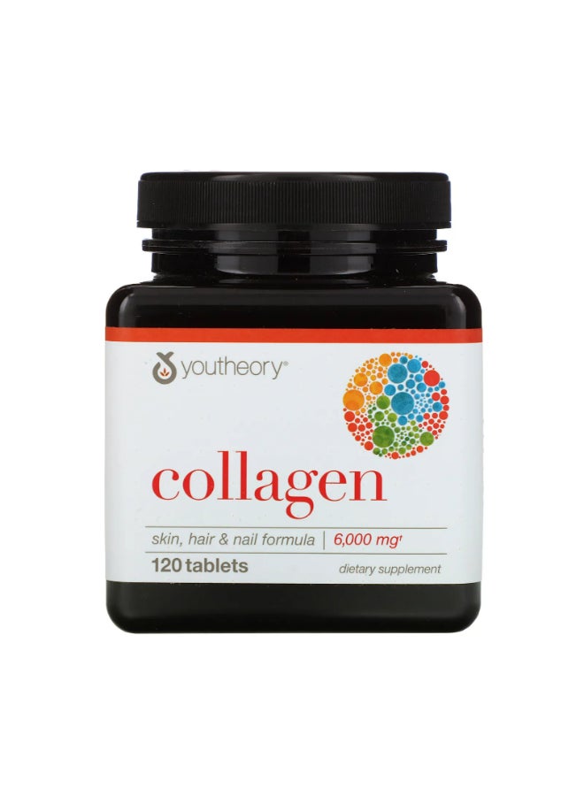 youtheory - Collagen Skin, Hair And Nail Formula - 120 Tablets - Image 1