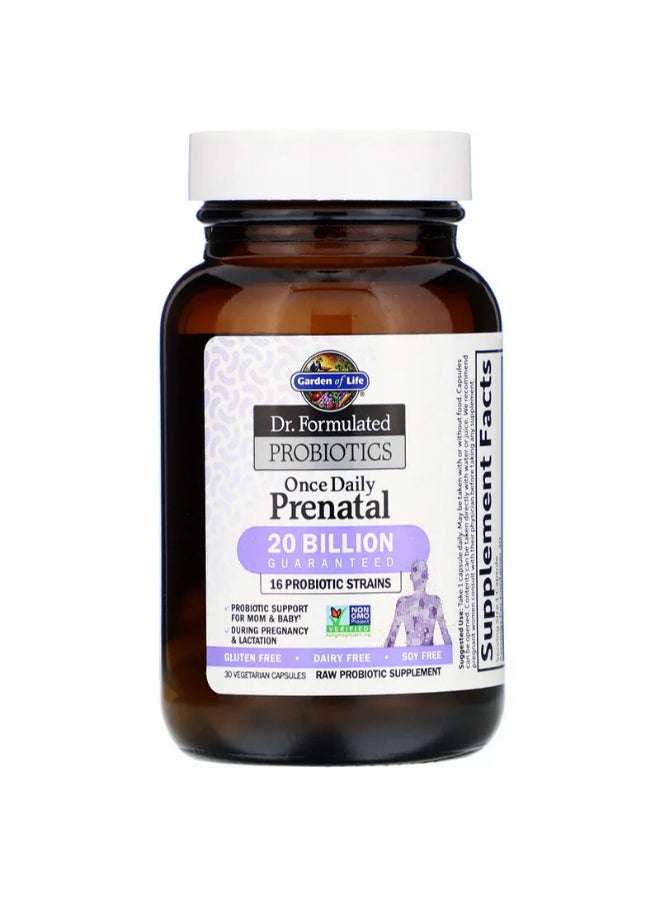 Garden of Life Dr. Formulated Probiotics Once Daily Prenatal Supplement - 30 Capsules - Image 2