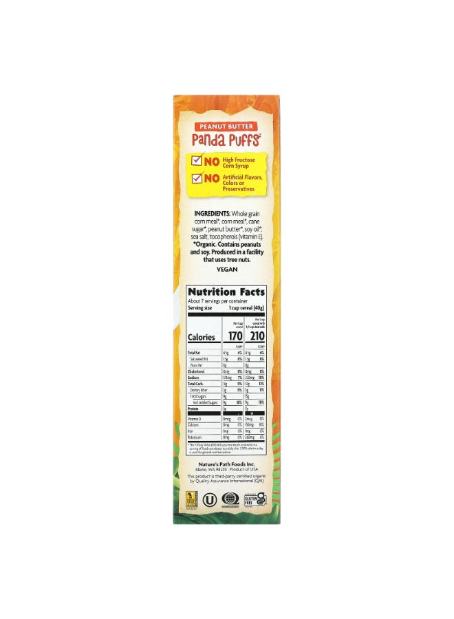 Nature's path EnviroKidz Organic Panda Puffs Peanut Cereal 300grams  - Image 2