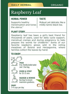 Traditional Medicinals Raspberry Leaf Tea 16 Bags  - Image 2