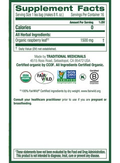 Traditional Medicinals Raspberry Leaf Tea 16 Bags  - Image 4