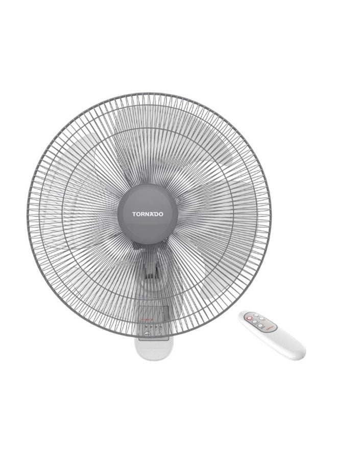 TORNADO Wall Fan 16 Inch, 4 Blades, Remote 250 W TWF-30 White  - Image 1