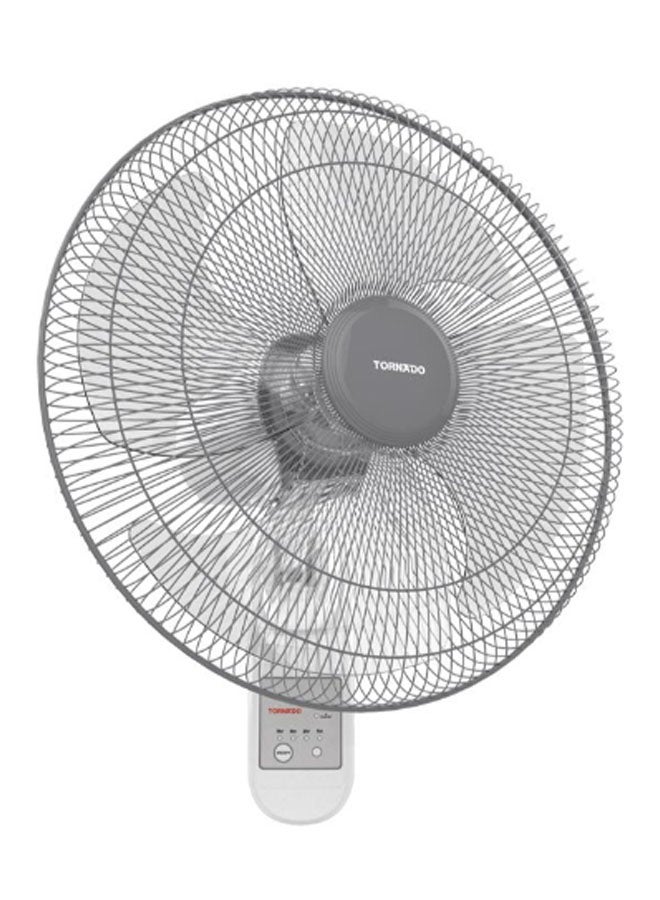 TORNADO Wall Fan 16 Inch, 4 Blades, Remote 250 W TWF-30 White  - Image 5