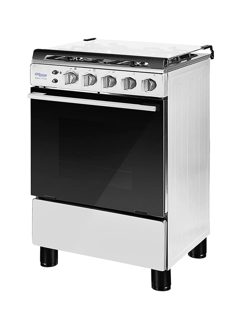SUPER GENERAL 4 Burner Gas Cooker 60 x 60 cm, Full-Safety, Stainless-Steel Cooker, Gas Oven with Rotisserie, Thermostat, Auto-Ignition, 1 year warranty SGC601FS(N) Silver/Black  - Image 2