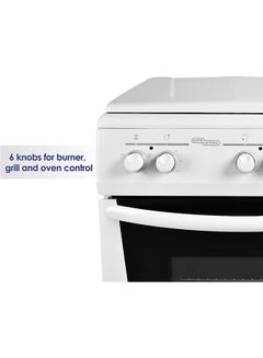 SUPER GENERAL 4 Hot Plate Electric Cooker 60 x 60 cm, Electric Oven with Splash Protection, 1 year warranty SGC6041BS White/Black  - Image 5