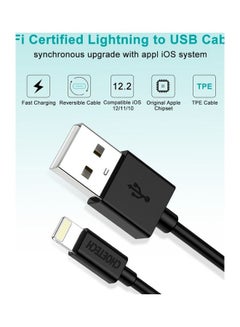 CHOETECH USB-A To Lightening Cable 1.2M Black  - Image 1