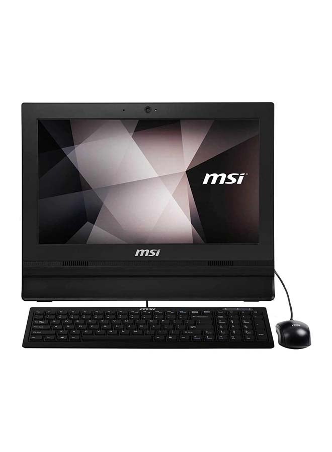 MSI - PRO 16T 10M All-In-One Desktop With 15.6-Inch HD Touchscreen Display, Celeron 5205U Processer 1.9GHz/4GB RAM/128GB SSD/Intel UHD Graphics/ Windows 11 PRO International Version Black - Image 1