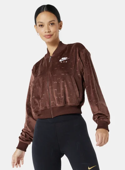 نايكي NSW Air Velour Jacket Brown