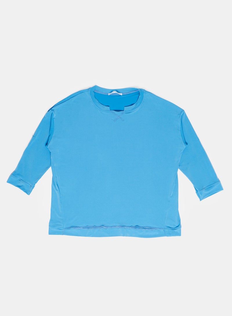 Carina Wear Long Sleeve T-Shirt Blue  - Image 1