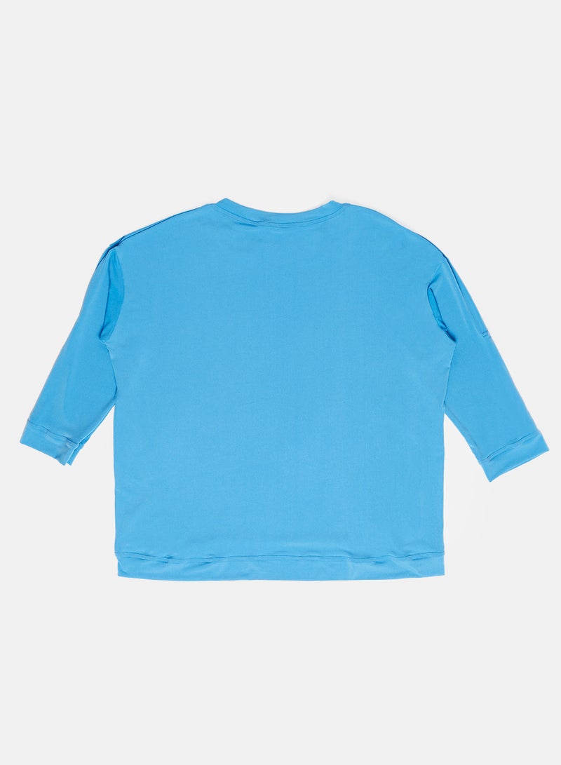 Carina Wear Long Sleeve T-Shirt Blue  - Image 2