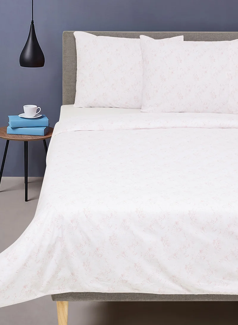 ايست من نون Duvet Cover Set - With 1 Duvet Cover 260X220 Cm And 2 Pillow Cover 50X75 Cm - For Twin Size Mattress - 100% Cotton Percale