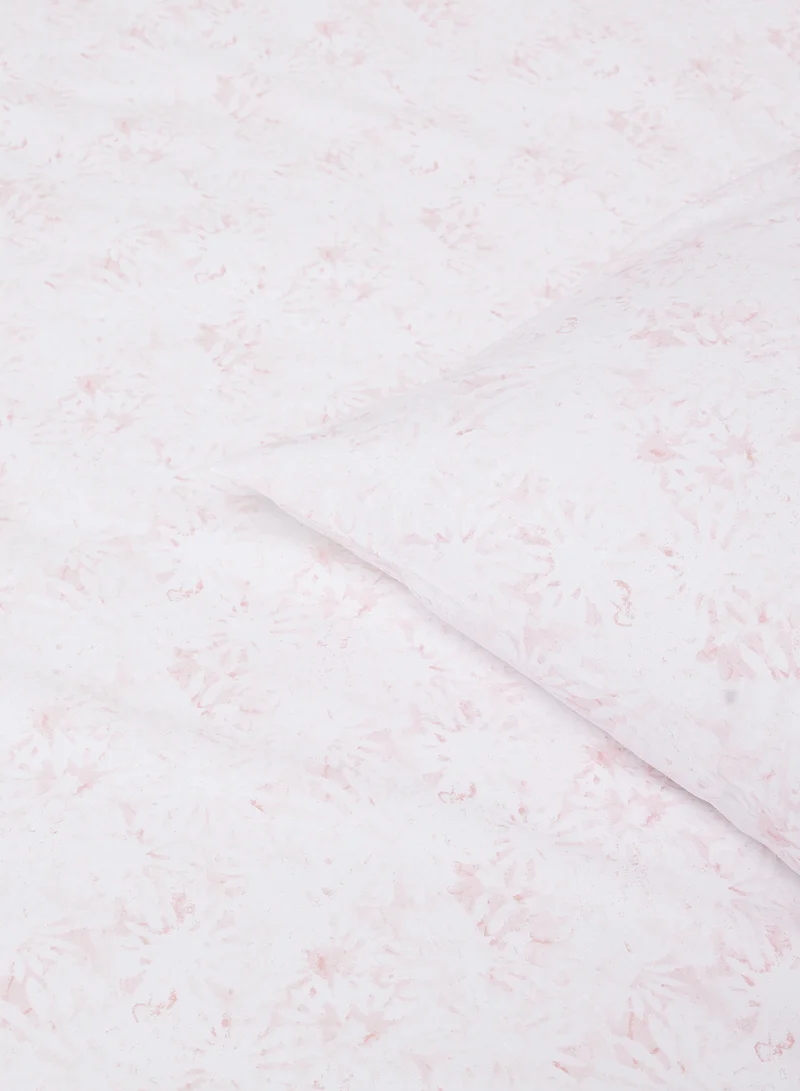 ايست من نون Duvet Cover Set - With 1 Duvet Cover 260X220 Cm And 2 Pillow Cover 50X75 Cm - For Twin Size Mattress - 100% Cotton Percale Springfield Rose Twin none