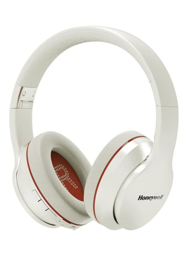 Honeywell Trueno U10 Bluetooth V5.0 Wireless Over Ear Headphone with mic, ANC, Upto 20H Playtime, 40mm Drivers, Padded Ear Cushions, Integrated Controls, Deep Bass, IPX4, 3.5mm, Voice Assistant enabled Silver  - Image 1
