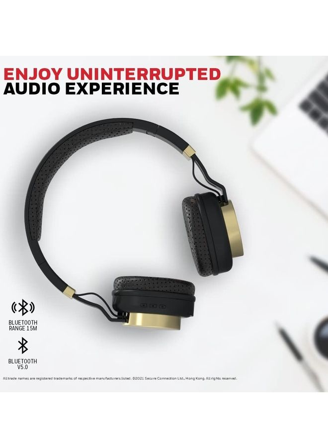 هوني ويل سماعة رأس سونو P10 تعمل بالبلوتوث ذهبي - Image 3