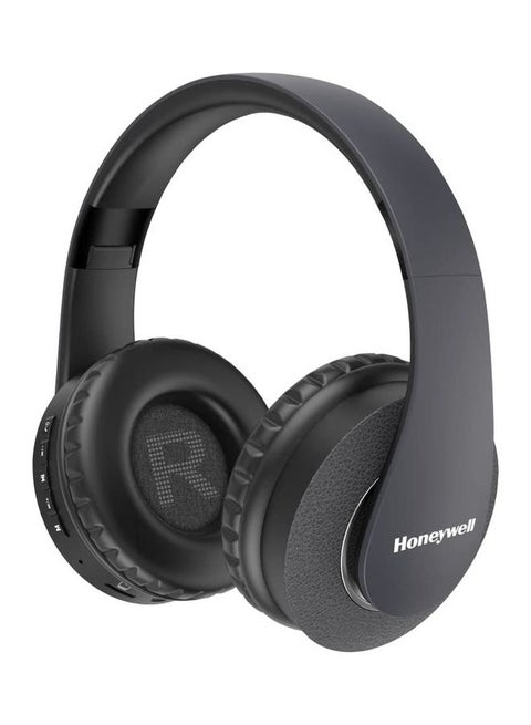 Suono P20 Bluetooth V5.0 Wireless Over Ear Headphone with mic, Upto 8H Playtime, 40mm Drivers, Padded Ear Cushions, Integrated Controls, Deep Bass, IPX4, 3.5mm AUX, Voice Assistant enabled Charcoal grey