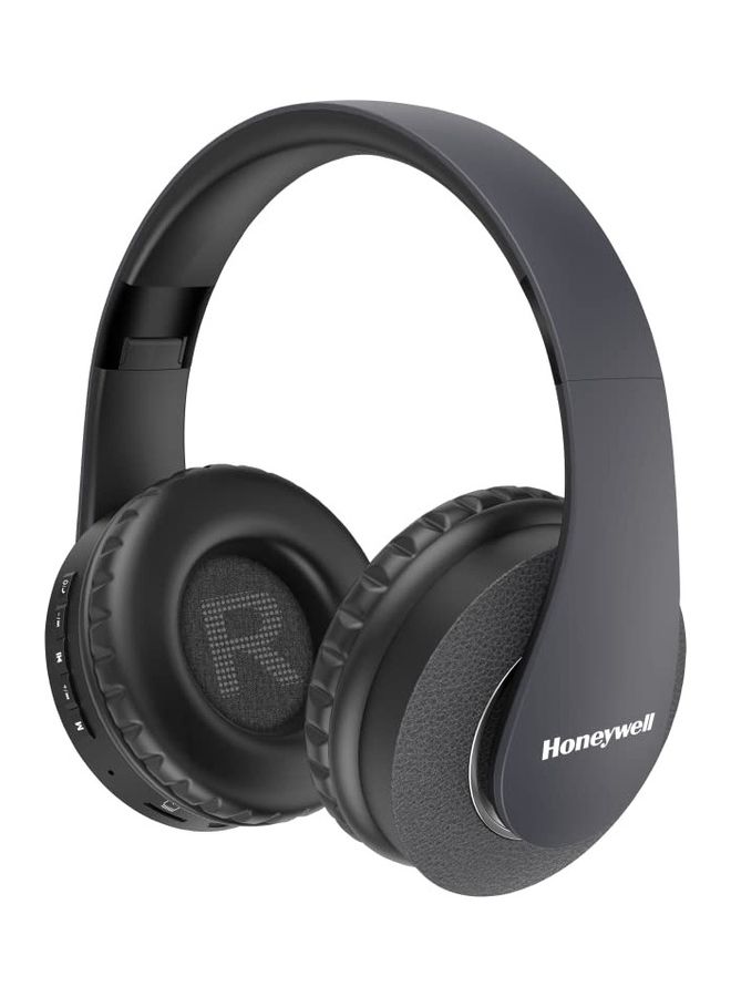 Honeywell Suono P20 Bluetooth V5.0 Wireless Over Ear Headphone with mic, Upto 8H Playtime, 40mm Drivers, Padded Ear Cushions, Integrated Controls, Deep Bass, IPX4, 3.5mm AUX, Voice Assistant enabled Charcoal grey  - Image 1