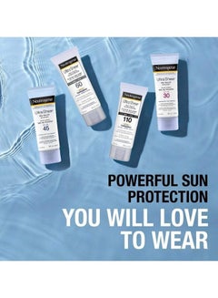 Neutrogena 4-Piece Ultra Sheer Dry-Touch Sunscreen SPF 60 Water & Sweat Resistant 88ml  - Image 2