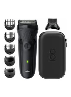 BRAUN Series 3  Max  100 Years Limited Edition Electric Shaver MBS3 Black 20.3 x 5.62 x 11.2cm  - Image 1
