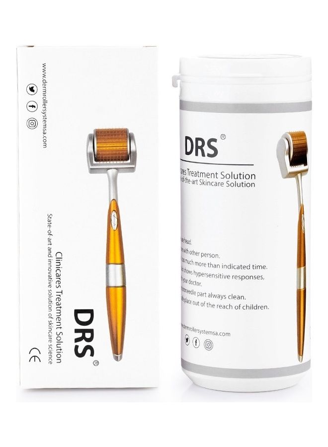 Derma Roller Roller 192 Needles For The Treatment Of Cellulite And The Effects Of Weight Loss, Stretch Mark And Scars Gold 3.00ml - Image 2
