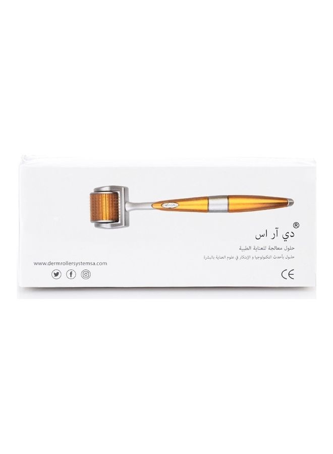 Derma Roller 192 needles, size 0.75 mm, to treat wrinkles and narrow pores, daily skin care routine Gold 0.75ml - Image 5