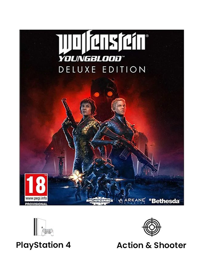 جيكاي جيمز لعبة "Wolfenstein Youngblood" - (إصدار عالمي) - الأكشن والتصويب - بلاي ستيشن 4 (PS4) - Image 2