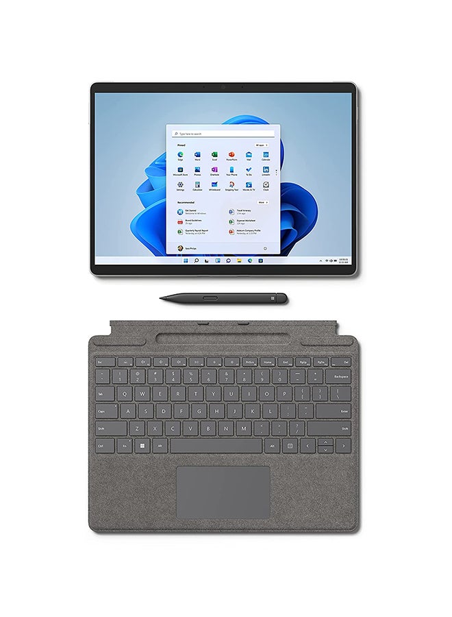 Microsoft Surface Pro 8 Or Pro X - Signature Type Cover With Slim Pen 2 Ice Blue - Image 3