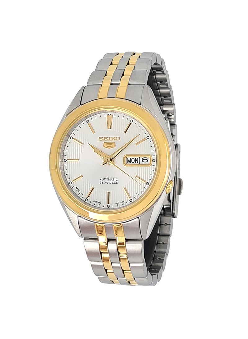Seiko - Men's Round Shape Stainless Steel Analog Wrist Watch - Silver - SNKL24J1 - Image 1