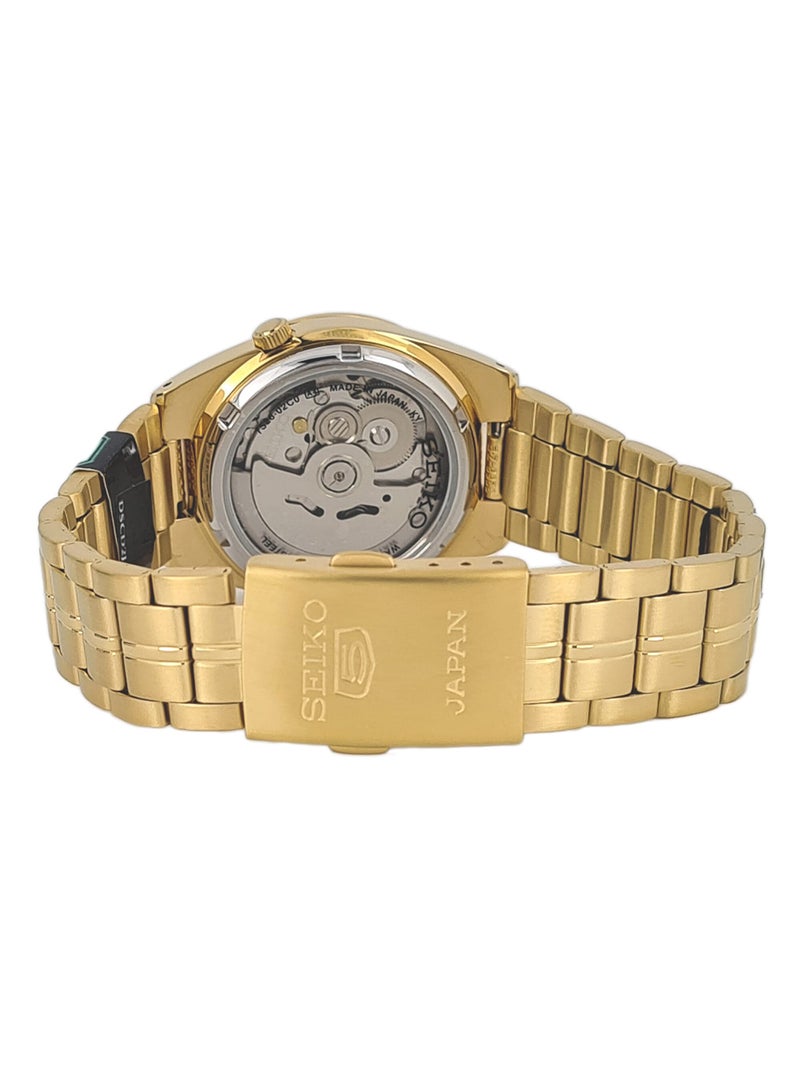 Seiko - Men's Round Shape Stainless Steel Analog Wrist Watch - Gold - SNKE56J1 - Image 1