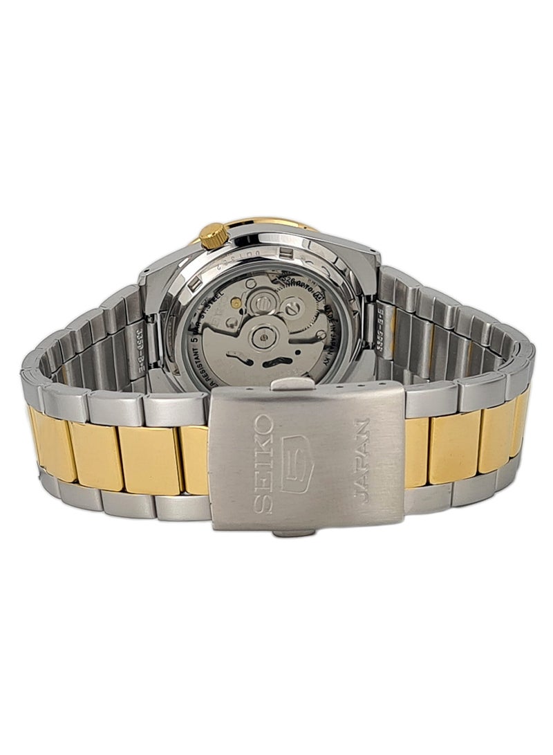 Seiko - Men's Round Shape Stainless Steel Analog Wrist Watch - 2-Tone - SNKE04J - Image 1