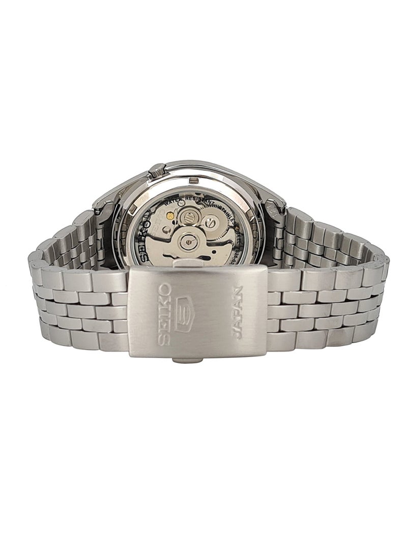 Seiko - Men's Round Shape Stainless Steel Analog Wrist Watch 38 mm - Silver - SNKL19J1 - Image 1