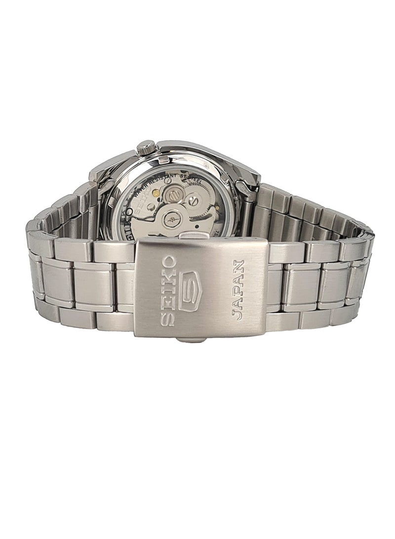 سيكو ساعة يد بعقارب وسوار من الستانلس ستيل طراز SNKK17J1 للرجال - Image 3