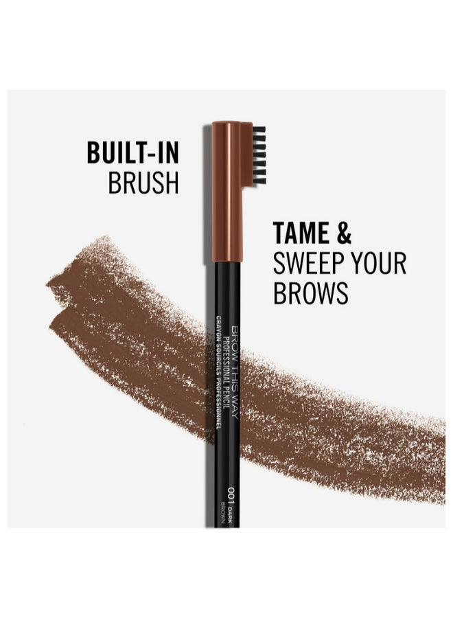 RIMMEL LONDON - Professional Eyebrow Pencil 001 – Dark Brown - Image 1