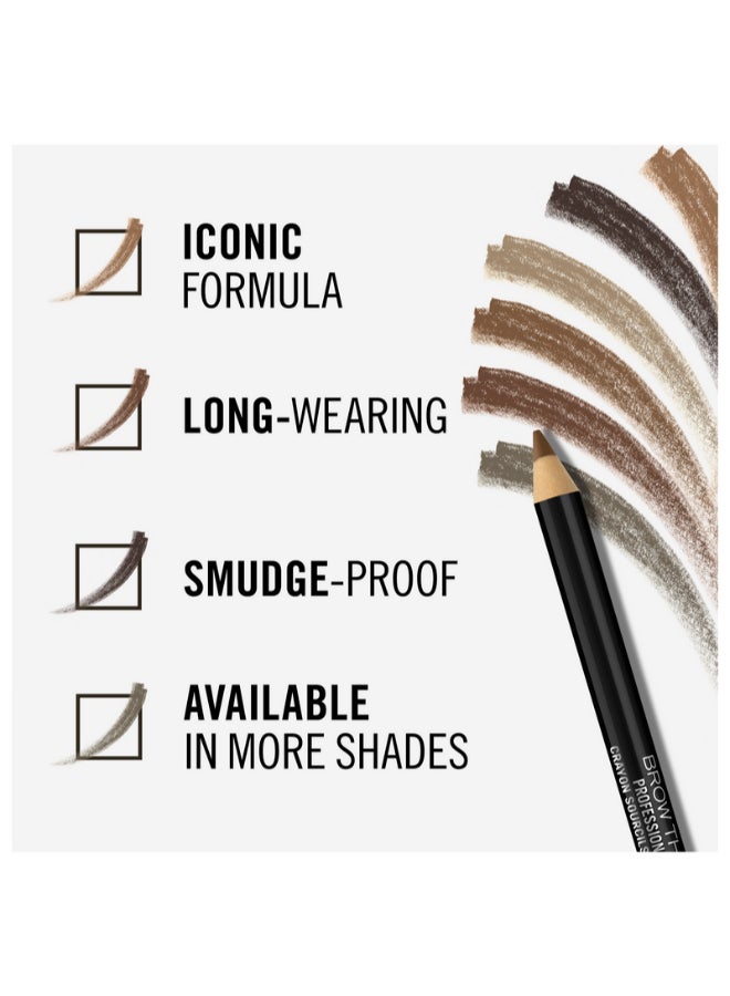 RIMMEL LONDON - Professional Eyebrow Pencil 001 – Dark Brown - Image 1