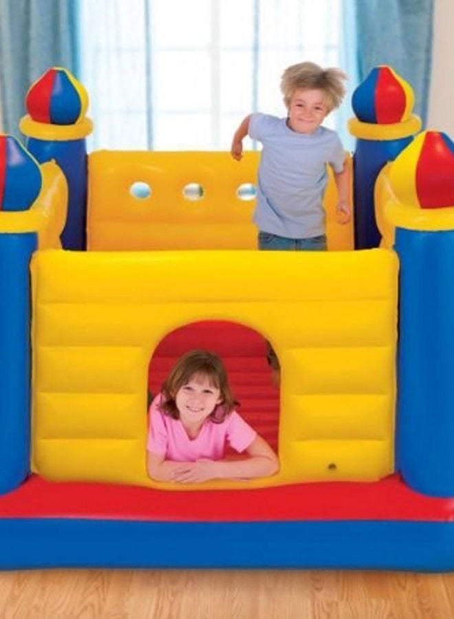 INTEX - Jump-O-Lene Castle Inflatable Bouncer With Air Pump - Image 1