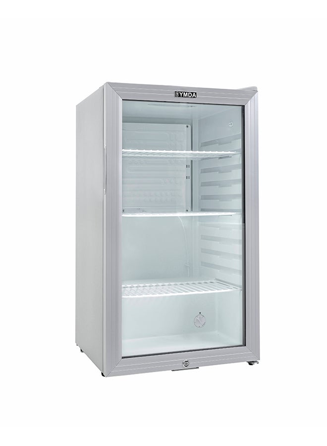 يامادا ثلاجة بباب من الزجاج YCC 90G رمادي - Image 1