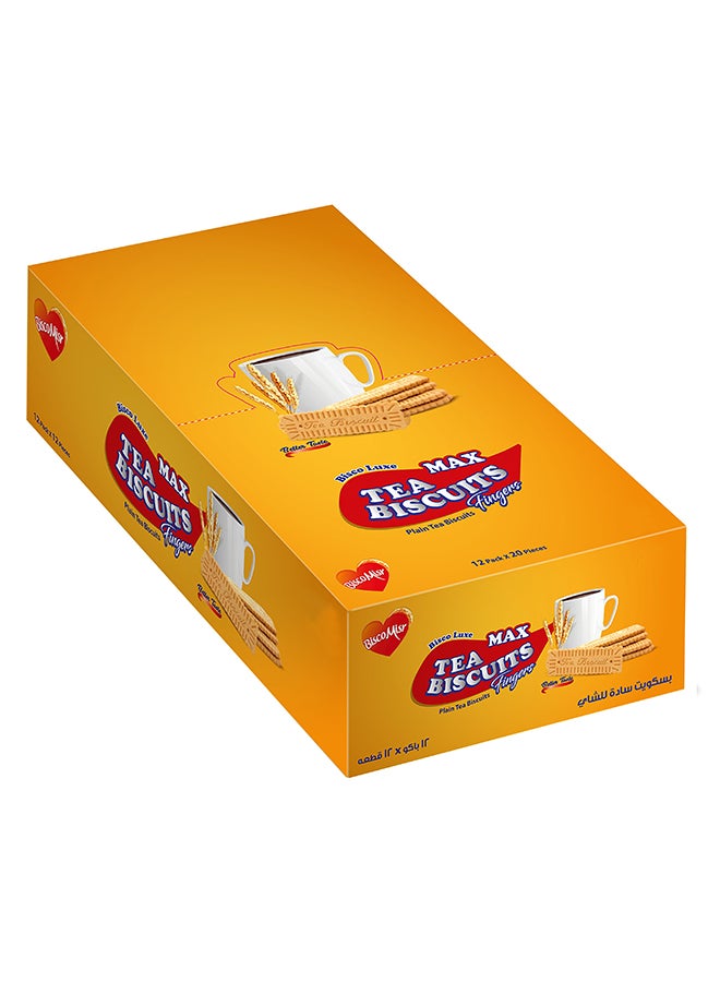 بسكو مصر بسكويت الشاي ماكس عبوة من 12 قطعة - Image 1
