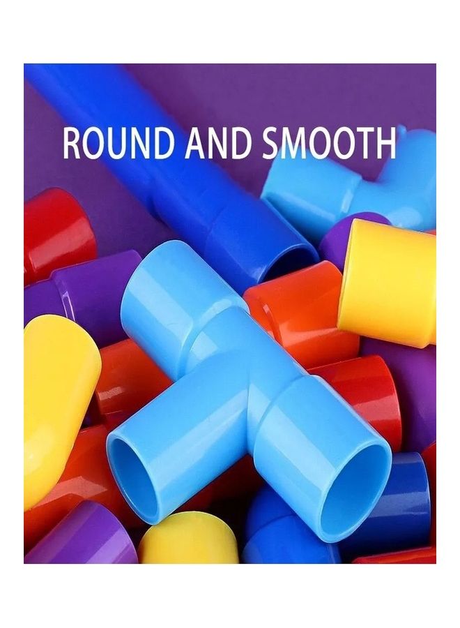 فاشون هوم ألعاب تعليمية إبداعية للأطفال مكونة من 76 قطعة من مكعبات البناء المصنوعة من الأنابيب - Image 3