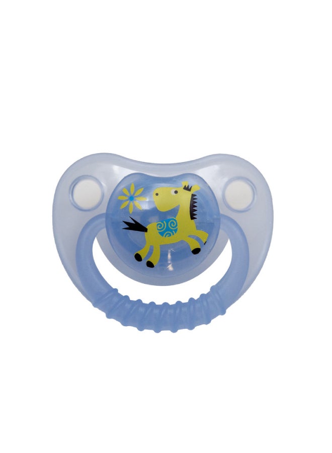 Safari Cherry Silicone Soother 6m+ with cap 
