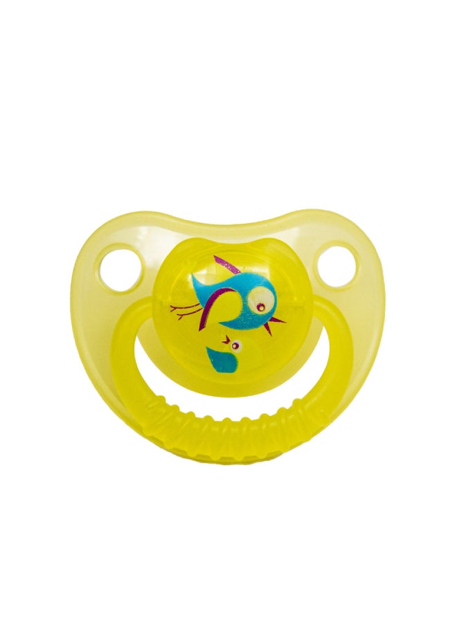 Safari Silicone cherry soother with cap - 6m+ 