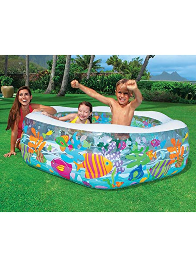 Hexagonal Paddling Ocean Reef Design Pool 12-56493NP 191x178x61cm